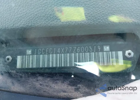 2007 Chevrolet Silverado 1500 Work Truck z USA, uszkodzony, nr VIN 1GCEC14X77Z600319